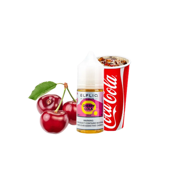 Жидкость Elfliq Cherry cola (Вишнёвая кола, 50 мг, 30 мл) 21065 Фото Інтернет магазину Кальянів - Вейпикс