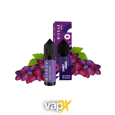 Жидкость Mix Bar Salt Sweet Grape (Сладкий Виноград, 65 мг, 15 мл) 20441 Фото Інтернет магазину Кальянів - Вейпикс