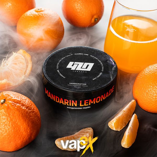 Табак 420 Mandarin Lemonade (Мандариновая Содовая, 100 г) 20059 Фото Інтернет магазину Кальянів - Вейпикс