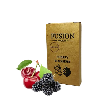 Табак Fusion Medium Cherry Blackberry (Вишня Ежевика, 100 г)   20923 Фото Інтернет магазину Кальянів - Вейпикс