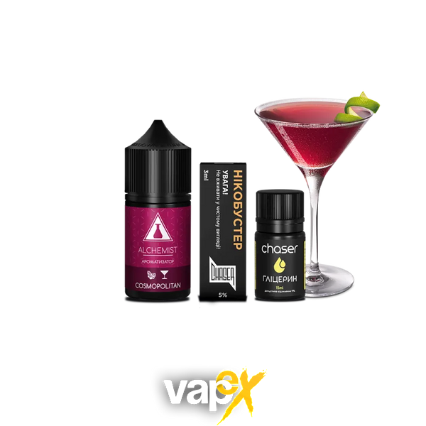 Набір для самозамісу Alchemist Salt FL Cosmopolitan (Космополітан, 50 мг, 30 мл) 21555 Фото Інтернет магазина Кальянів - Вейпікс