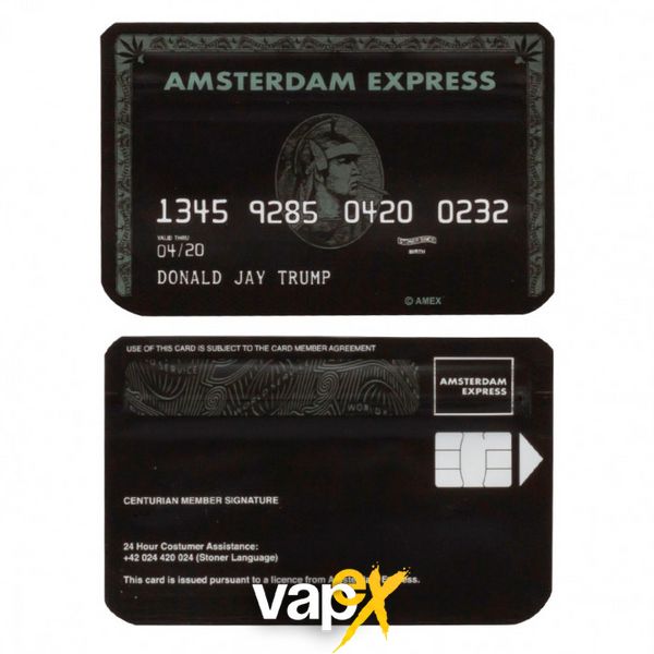 Бокс для зберігання бумаги для куріння Amsterdam Express 85x55mm 08644 Фото Інтернет магазина Кальянів - Вейпікс