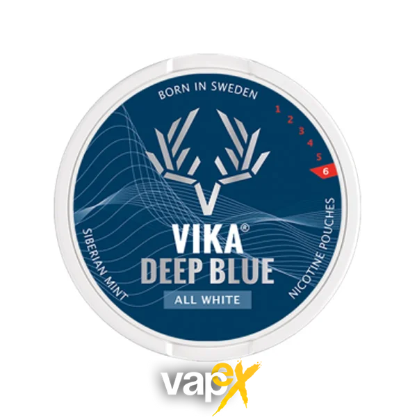 Снюс Vika deep Blue All white 08866 Фото Інтернет магазину Кальянів - Вейпикс