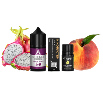 Набір для самозамісу Alchemist Salt Pitaya Peach (Пітайя Персик, 50 мг, 30 мл) 21549 Фото Інтернет магазина Кальянів - Вейпікс