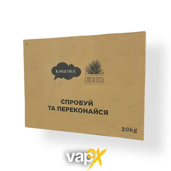 Кокосове вугілля оптом Khmara Cocoloco 20 кг 3089 Фото Інтернет магазина Кальянів - Вейпікс