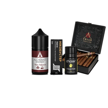 Набір для самозамісу Alchemist Salt Vero Tobacco (Тютюн, 50 мг, 30 мл) 21554 Фото Інтернет магазина Кальянів - Вейпікс