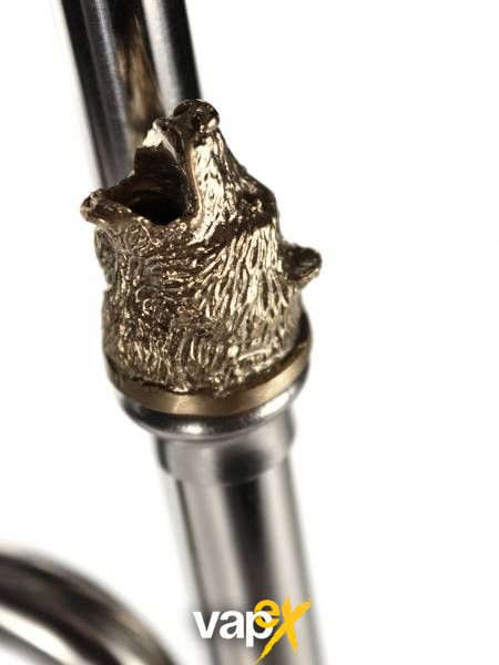 Кальян Trumpet Hookah Bear Silver 66 см 683 Фото Інтернет магазина Кальянів - Вейпікс