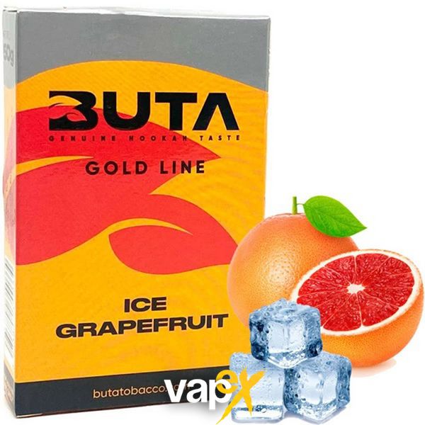 Тютюн Buta Gold Line Ice Grapefruit (Грейпфрут, Лід) 50 г 4613 Фото Інтернет магазина Кальянів - Вейпікс