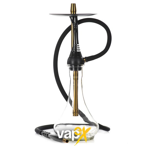 Кальян Alpha Hookah Model S Replica Black з колбою Drop Clear 45 см 2520 Фото Інтернет магазина Кальянів - Вейпікс