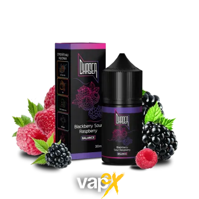 Жидкость Chaser Black Blackberry Sour Raspberry Balance (Ежевика Кислая Малина, 60 мг, 30 мл) 7245524 Фото Інтернет магазину Кальянів - Вейпикс