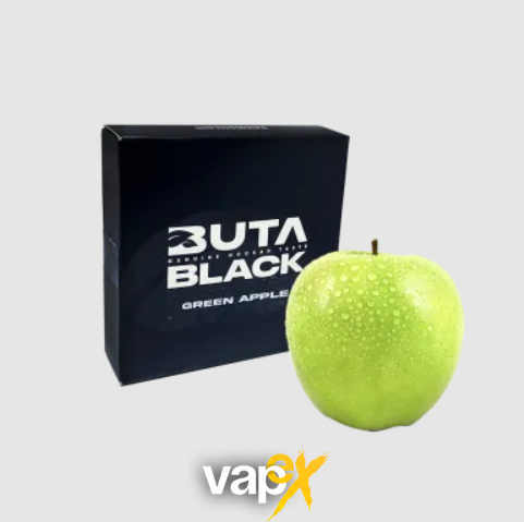 Тютюн Buta Black Green Apple (Зелене яблуко, 100 г) 9960 Фото Інтернет магазина Кальянів - Вейпікс