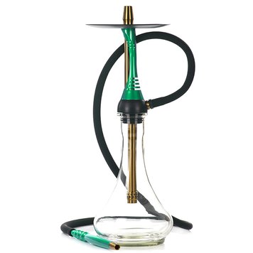 Кальян Alpha Hookah Model S Replica Green з колбою Drop Clear 45 см 2522 Фото Інтернет магазину Кальянів - Вейпикс