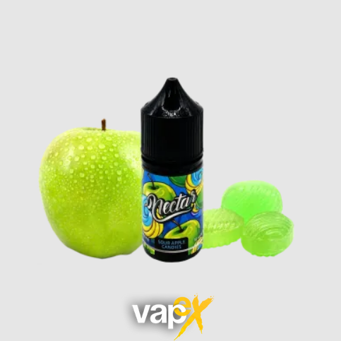 Жидкость Nectar Sour apple candies (Кислые яблочные конфеты, 50 мг, 30 мл) 22699 Фото Інтернет магазину Кальянів - Вейпикс