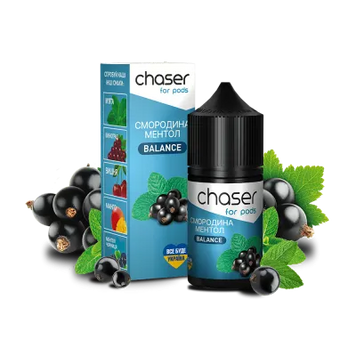 Жидкость Chaser Currant Menthol Balance (Смородина Ментол, 50 мг, 10 мл) 13100 Фото Інтернет магазину Кальянів - Вейпикс