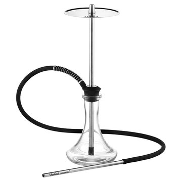 Кальян Tiaga Hookah Classic Silver на колбі Craft Clear 65 см 3231 Фото Інтернет магазина Кальянів - Вейпікс