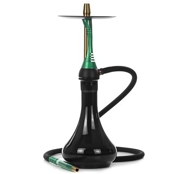 Кальян Alpha Hookah Model S Replica Green з колбою Drop Black 45 см 2523 Фото Інтернет магазину Кальянів - Вейпикс