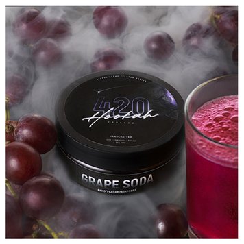 Табак 420 Grape Soda (Виноградная Газировка, 100 г) 5119 Фото Інтернет магазину Кальянів - Вейпикс