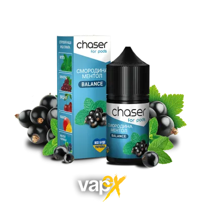 Рідина Chaser Currant Menthol Balance (Смородина Ментол, 50 мг, 10 мл) 13100 Фото Інтернет магазина Кальянів - Вейпікс