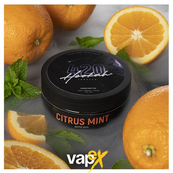 Табак 420 Citrus Mint (Цитрус Мята, 40 г) 18147 Фото Інтернет магазину Кальянів - Вейпикс