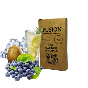 Тютюн Fusion Classic Ice Kiwi Blueberry Lemonade (Лимон Ківі Голубика Льод, 100 г)   20921 Фото Інтернет магазина Кальянів - Вейпікс