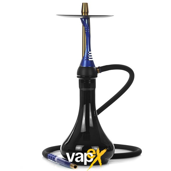 Кальян Alpha Hookah Model S Replica Blue з колбою Cloud Black 45 см 2524 Фото Інтернет магазину Кальянів - Вейпикс