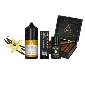 Набір для самозамісу Alchemist Salt Vanilla Tobacco (Тютюн Ваніль, 50 мг, 30 мл) 21553 Фото Інтернет магазина Кальянів - Вейпікс