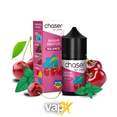 Рідина Chaser Cherry Menthol Balance (Вишня Ментол, 50мг, 30мл) 25857 Фото Інтернет магазина Кальянів - Вейпікс