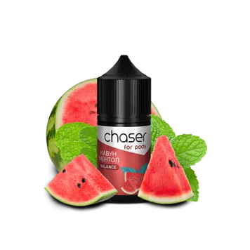 Рідина Chaser Watermelon Menthol Balance (Кавун Ментол, 50 мг, 30 мл) 26540 Фото Інтернет магазина Кальянів - Вейпікс