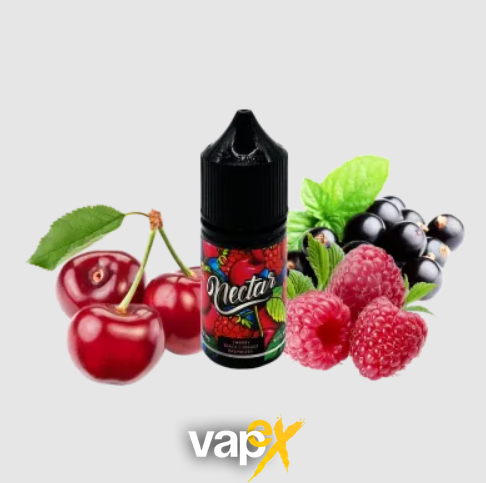 Рідина Nectar Cherry black currant raspberry (Смородина вишня Малина, 50 мг, 30 мл) 22702 Фото Інтернет магазина Кальянів - Вейпікс