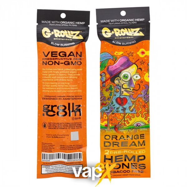 Бумага для самокруток G-ROLLZ - 2x Passion Fruit Flavored Pre-Rolled Hemp Cones 34721 Фото Інтернет магазина Кальянів - Вейпікс