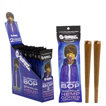 Бумага для самокруток G-Rollz | 2x Blueberry Flavored Pre-Rolled Hemp Cones 88868 Фото Інтернет магазина Кальянів - Вейпікс