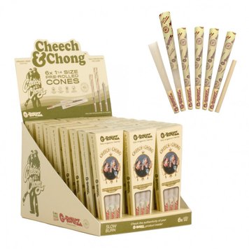 Бумага для самокруток G-ROLLZ | Cheech & Chong Cones Organic Hemp Extra Thin 654643 Фото Інтернет магазина Кальянів - Вейпікс