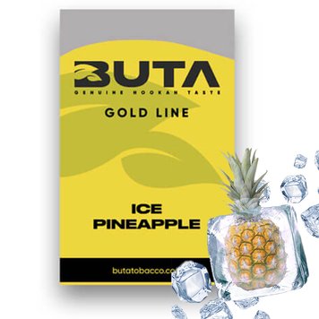 Тютюн Buta Gold Ice Pineapple (Крижаний Ананас, 50 ​​г) 1084 Фото Інтернет магазина Кальянів - Вейпікс