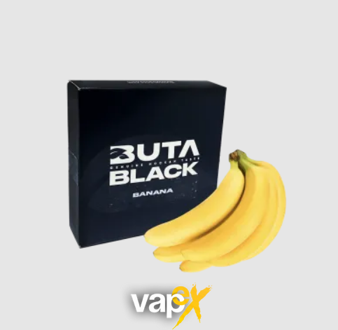 Тютюн Buta Black Banana (Банан, 100 г) 9945 Фото Інтернет магазина Кальянів - Вейпікс