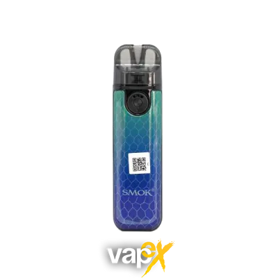 Smok Novo 4 Mini 900 Green Blue Cobra (Зелено-Синій, з картриджем) Багаторазовий POD 402 Фото Інтернет магазина Кальянів - Вейпікс