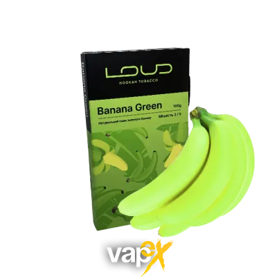 Табак Loud Bananagreen (Бананагрин, 100 г)   8271 Фото Інтернет магазину Кальянів - Вейпикс