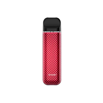 Smok Novo 3 800 Red Carbon Fiber (Красный, с картриджем) Многоразовый POD 458 Фото Інтернет магазину Кальянів - Вейпикс