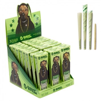 Папір для самокруток G-Rollz | Pets Rock "Rap" Organic Green Hemp - 3 KS Cones 54747 Фото Інтернет магазина Кальянів - Вейпікс