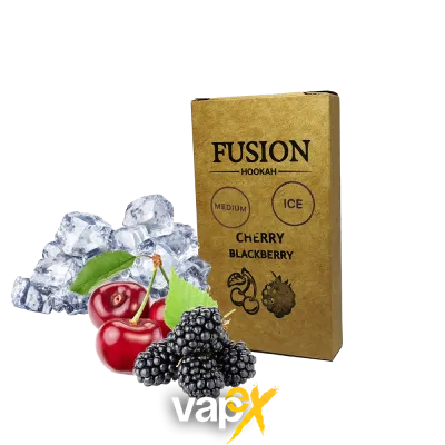 Табак Fusion Medium Ice Cherry Blackberry (Вишня Ежевика Лёд, 100 г)   20928 Фото Інтернет магазину Кальянів - Вейпикс