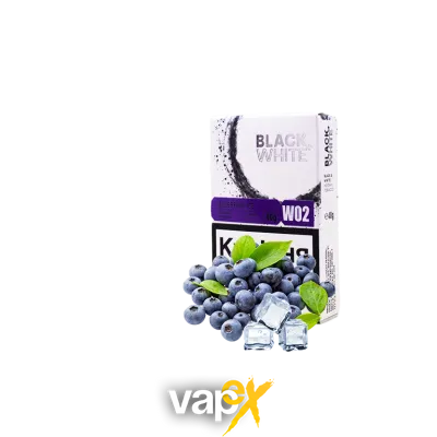 Табак Black&White Blueberry ice (черника лёд, 40 г)   9851 Фото Інтернет магазину Кальянів - Вейпикс