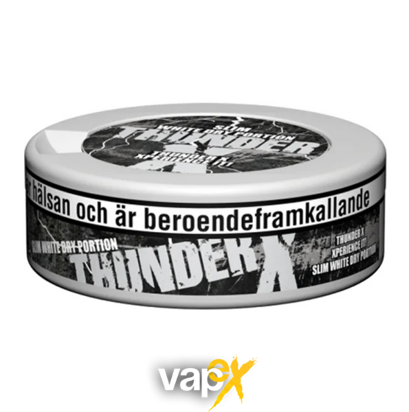 Снюс Thunder X Slim White Dry 4418145 Фото Інтернет магазина Кальянів - Вейпікс