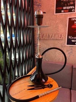 Кальян Sky Hookah Classic Silver в повному комплекті на колбі Craft Black 65 см 3363 Фото Інтернет магазину Кальянів - Вейпикс