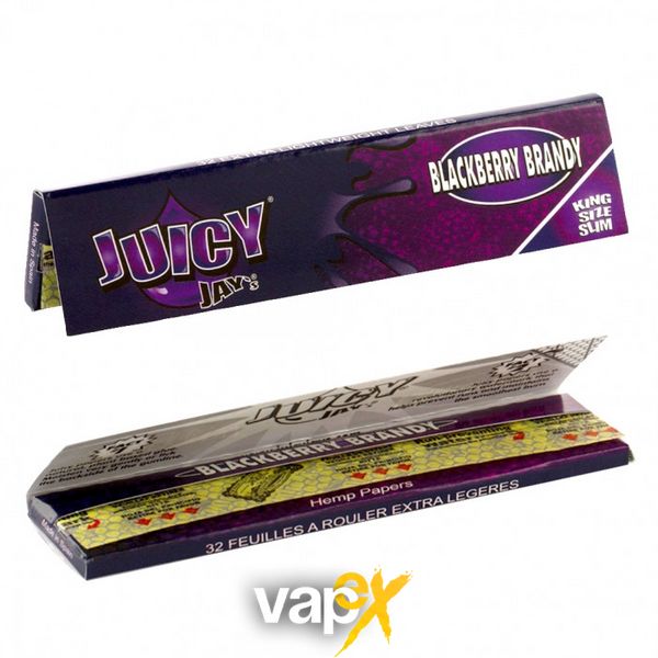 Папір для самокруток King Size Juicy Jays Blackberry Brandy 54724 Фото Інтернет магазина Кальянів - Вейпікс