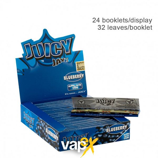 Бумага для самокруток King Size Juicy Jays Blueberry 457454 Фото Інтернет магазину Кальянів - Вейпикс