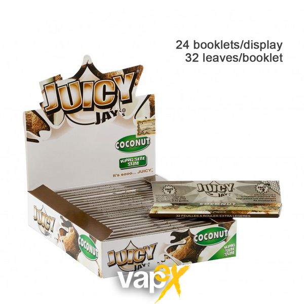 Бумага для самокруток King Size Juicy Jays Coconut 56763 Фото Інтернет магазину Кальянів - Вейпикс