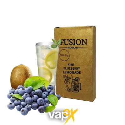 Тютюн Fusion Medium Kiwi Blueberry Lemonade (Лимон Ківі Голубика, 100 г)   20926 Фото Інтернет магазина Кальянів - Вейпікс