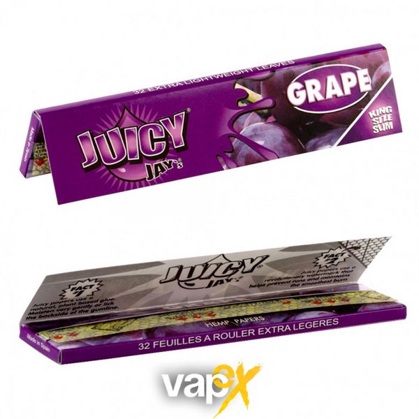 Бумага для самокруток King Size Juicy Jays Grape 47886 Фото Інтернет магазину Кальянів - Вейпикс