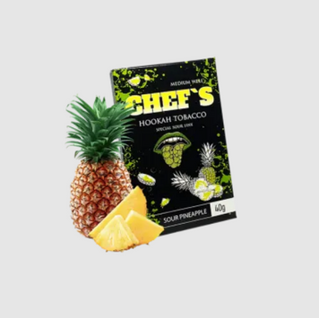 Тютюн Chefs Sour Pineapple (Кислий Ананас, 40 г) 20177 Фото Інтернет магазина Кальянів - Вейпікс