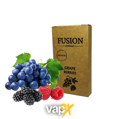 Табак Fusion Medium Grape Berries (Виноград Ягоды, 100 г)   20924 Фото Інтернет магазину Кальянів - Вейпикс