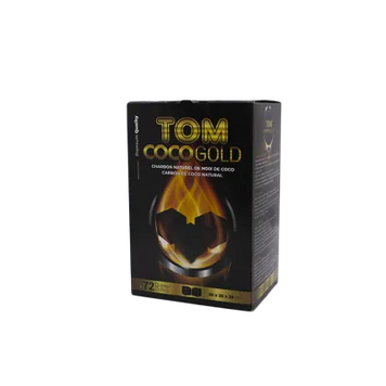 Кокосове вугілля для кальяну Tom Cococha Gold (1 кг, 72 шт, р25) 826 Фото Інтернет магазина Кальянів - Вейпікс